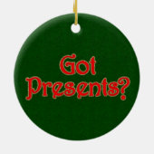 Gepersonaliseerde kerst met papegaai keramisch ornament (Achterkant)