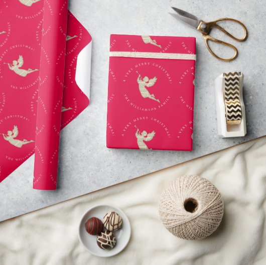 Gepersonaliseerde kerst met pretentieuze feestdage cadeaupapier (Crafts)