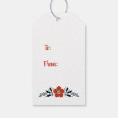 Gepersonaliseerde Kerst Nesting Doll Gift Labels Cadeaulabel (Achterkant)