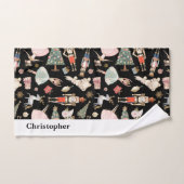 Gepersonaliseerde Kerst Notenkraker Badhanddoek Se Bad Handdoek (Handdoek)