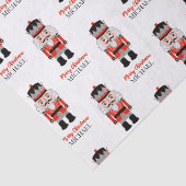 Gepersonaliseerde Kerst notenkraker tissue papier (Detail)