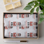 Gepersonaliseerde Kerst notenkraker tissue papier (Geschenk)