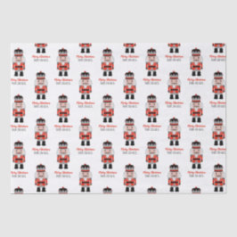 Gepersonaliseerde Kerst notenkraker tissue papier