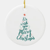Gepersonaliseerde kerst ornament aangepaste kerst  (Achterkant)