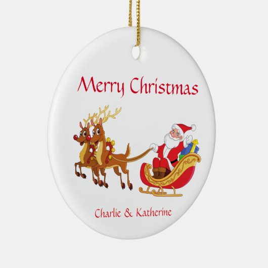 Gepersonaliseerde kerst ornament aangepaste kerst (Rechts)