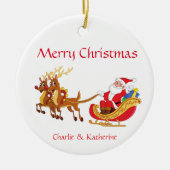 Gepersonaliseerde kerst ornament aangepaste kerst  (Voorkant)