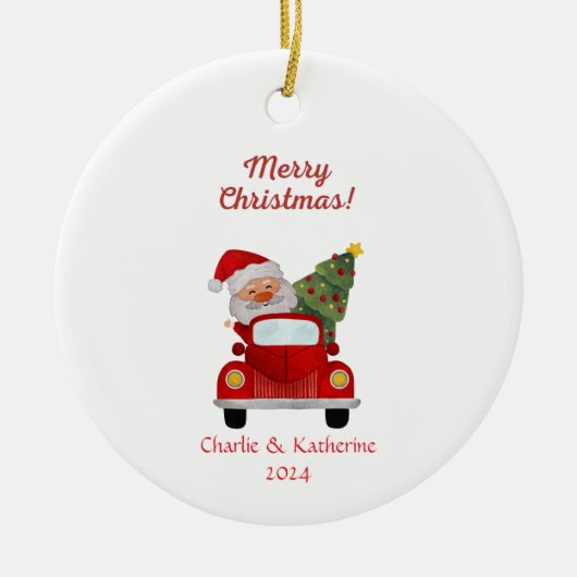 Gepersonaliseerde kerst ornament aangepaste kerst  (Voorkant)