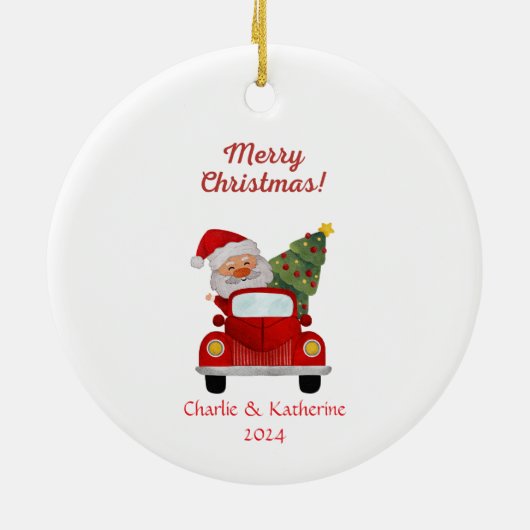 Gepersonaliseerde kerst ornament aangepaste kerst (Achterkant)