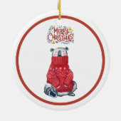 Gepersonaliseerde kerst ornament aangepaste kerst  (Achterkant)