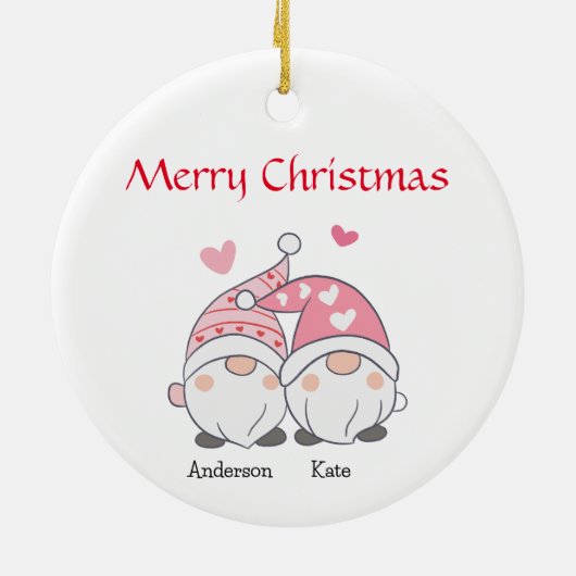 Gepersonaliseerde kerst ornament aangepaste kerst (Achterkant)