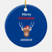 Gepersonaliseerde kerst ornament aangepaste kerst  (Achterkant)