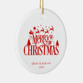 Gepersonaliseerde kerst ornament aangepaste kerst  (Rechts)