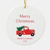 Gepersonaliseerde kerst ornament aangepaste kerst  (Voorkant)