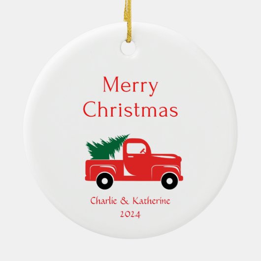 Gepersonaliseerde kerst ornament aangepaste kerst (Achterkant)