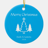 Gepersonaliseerde kerst ornament aangepaste kerst  (Voorkant)