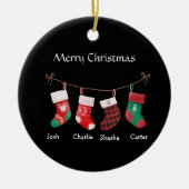 Gepersonaliseerde kerst ornament aangepaste kerst (Voorkant)