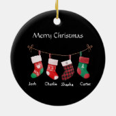 Gepersonaliseerde kerst ornament aangepaste kerst (Achterkant)