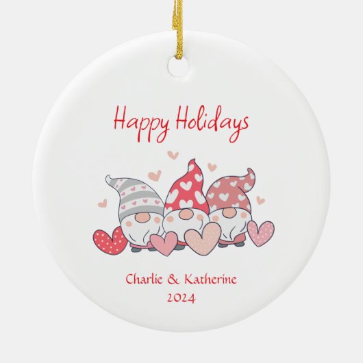 Gepersonaliseerde kerst ornament aangepaste kerst (Achterkant)