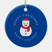 Gepersonaliseerde kerst ornament aangepaste kerst  (Achterkant)