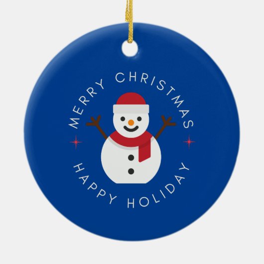 Gepersonaliseerde kerst ornament aangepaste kerst  (Achterkant)