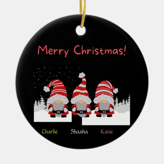 Gepersonaliseerde kerst ornament aangepaste kerst (Voorkant)