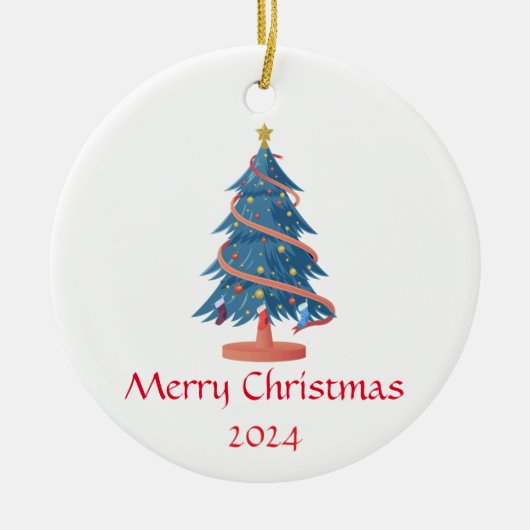 Gepersonaliseerde kerst ornament aangepaste kerst (Voorkant)