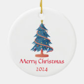 Gepersonaliseerde kerst ornament aangepaste kerst  (Achterkant)