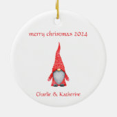 Gepersonaliseerde kerst ornament aangepaste kerst  (Achterkant)
