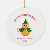 Gepersonaliseerde kerst ornament aangepaste kerst  (Achterkant)