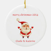 Gepersonaliseerde kerst ornament aangepaste kerst  (Achterkant)