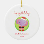 Gepersonaliseerde kerst ornament aangepaste kerst  (Achterkant)