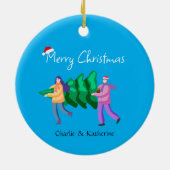 Gepersonaliseerde kerst ornament aangepaste kerst  (Achterkant)