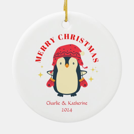 Gepersonaliseerde kerst ornament aangepaste kerst  (Achterkant)