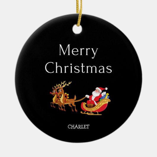 Gepersonaliseerde kerst ornament aangepaste kerst  (Voorkant)