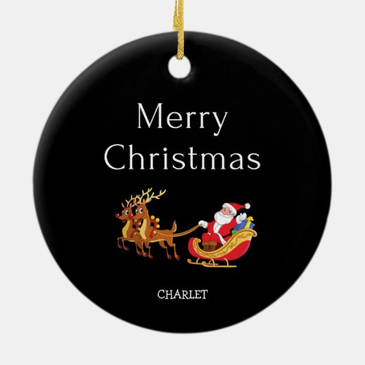 Gepersonaliseerde kerst ornament aangepaste kerst  (Achterkant)