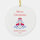 Gepersonaliseerde kerst ornament aangepaste kerst  (Voorkant)