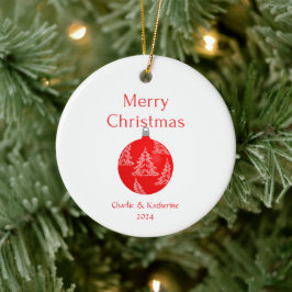 Gepersonaliseerde kerst ornament aangepaste kerst