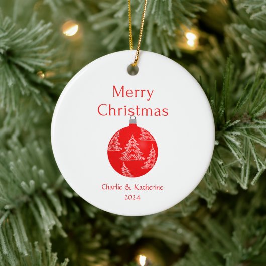 Gepersonaliseerde kerst ornament aangepaste kerst  (Boom)