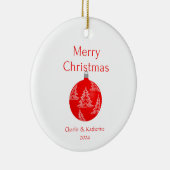 Gepersonaliseerde kerst ornament aangepaste kerst (Rechts)