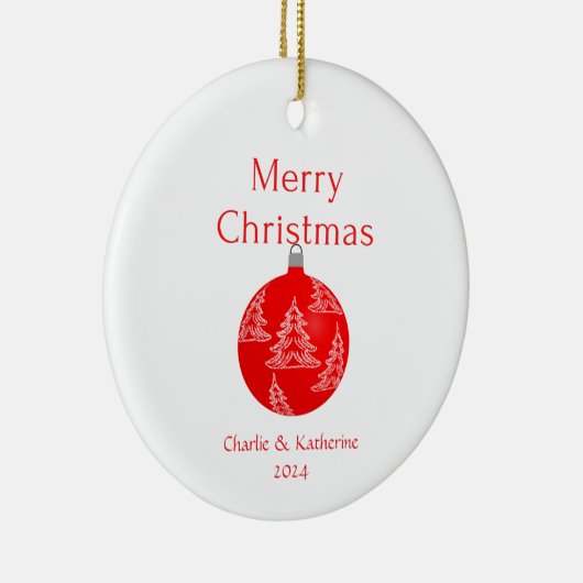 Gepersonaliseerde kerst ornament aangepaste kerst (Rechts)