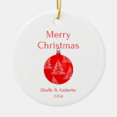 Gepersonaliseerde kerst ornament aangepaste kerst  (Voorkant)