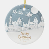 Gepersonaliseerde Kerst Ornament – Familie Keepsak (Voorkant)