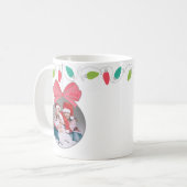 Gepersonaliseerde Kerst Ornament Foto Mok (Voorkant links)