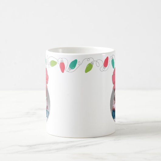 Gepersonaliseerde Kerst Ornament Foto Mok (Center)