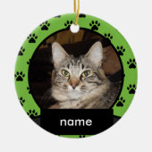 Gepersonaliseerde kerst ornament voor uw kat (Voorkant)