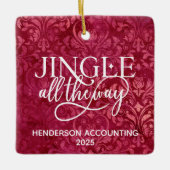 Gepersonaliseerde kerst ornamenten voor bedrijven (Voorkant)