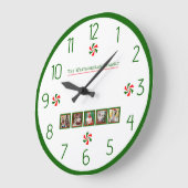 Gepersonaliseerde Kerst Pepermunt Snoep Grote Klok (Hoek)