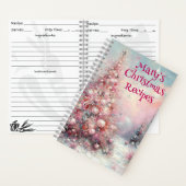 Gepersonaliseerde kerst recept boek Ornament kunst (Binnen)