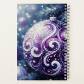 Gepersonaliseerde kerst recept boek Ornament kunst (Achterkant)