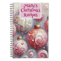 Gepersonaliseerde kerst recept boek Ornament kunst
